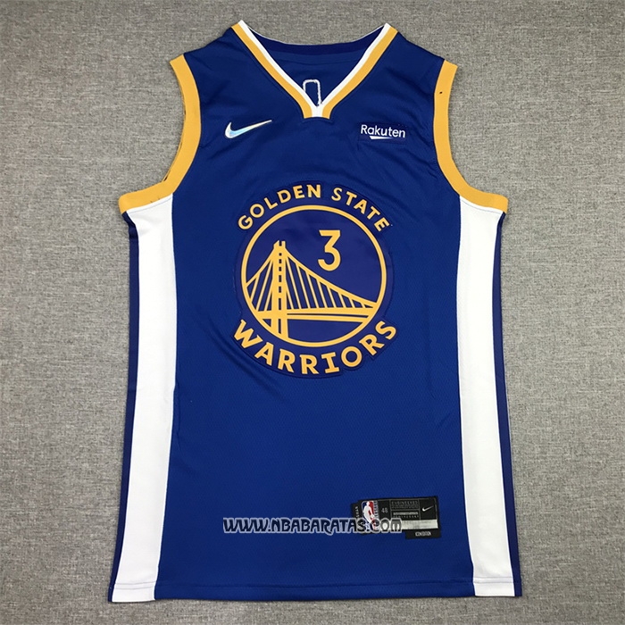 Camiseta Golden State Warriors Jordan Poole #3 Icon Azul